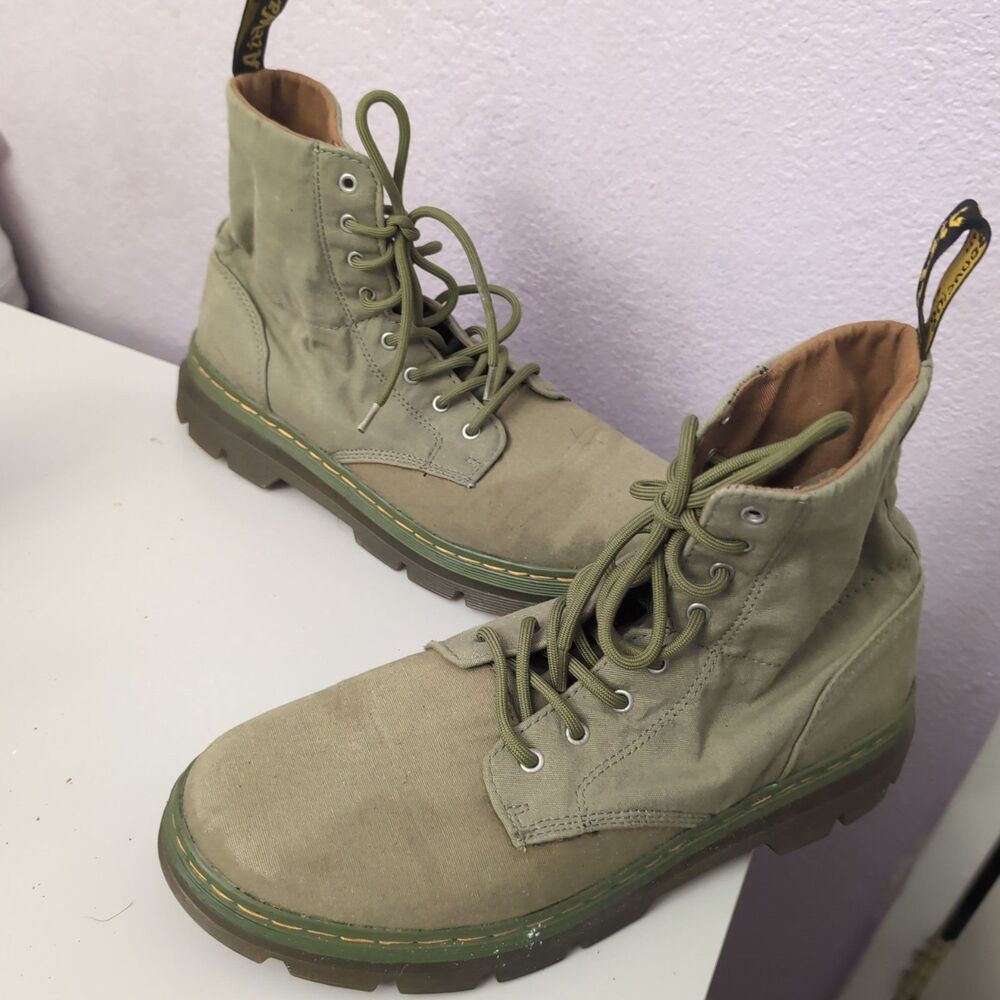 Dr Martens Combs Casual/Combat Boots Mens Size 12 Green